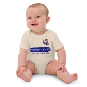 Body Bebé Real Sociedad: "Txuri-urdin y orgulloso"