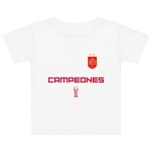 Camiseta Bebé Mundial Fútbol España Campeones Copa (6-24 meses)