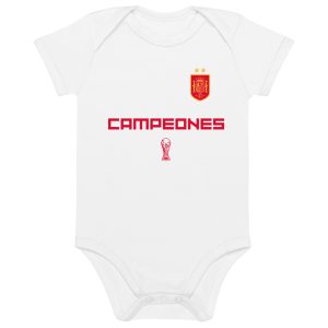 Body para bebé Mundial Fútbol España Campeones Copa