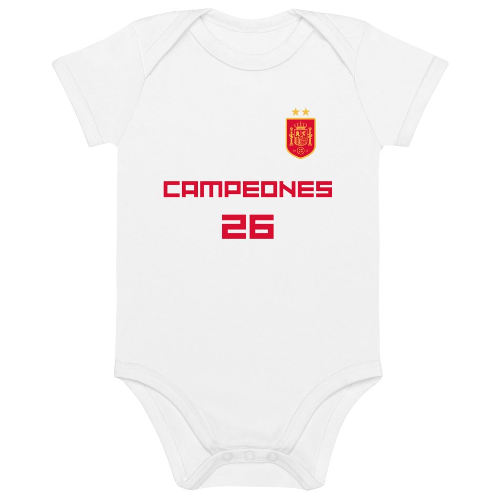 Body para bebé Mundial Fútbol España Campeones 2026