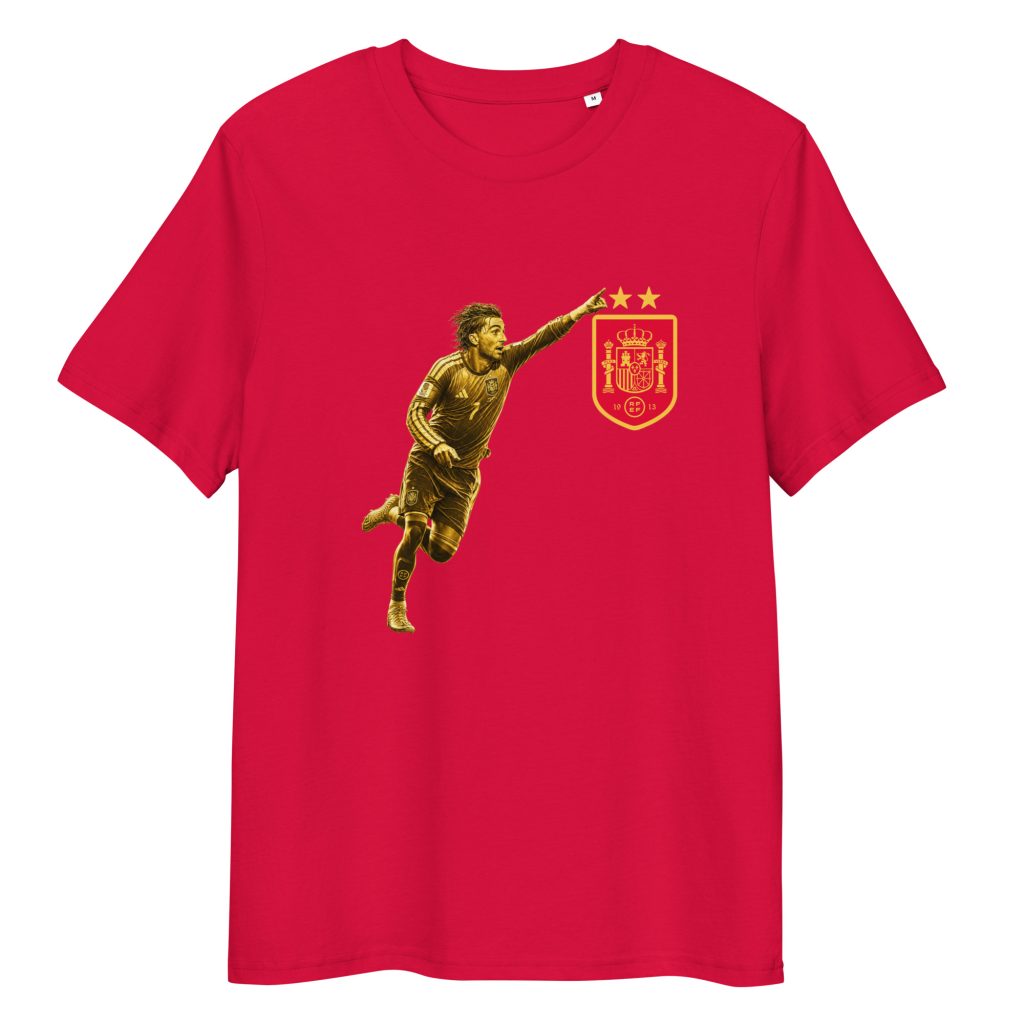 Camiseta Adulto Unisex Mundial Fútbol España Ferran