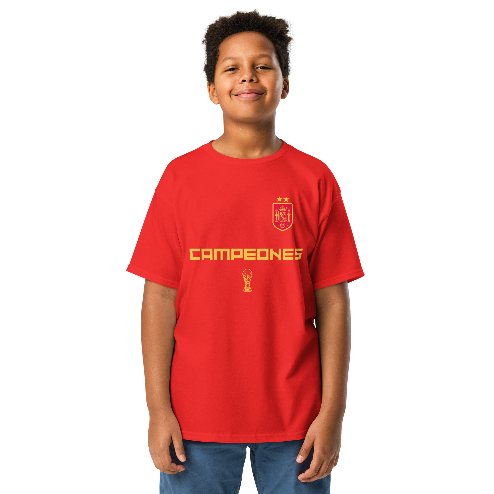 Camiseta Adolescente Mundial Fútbol España Campeones Copa - Imagen 2