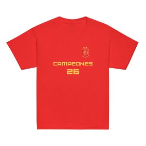Camiseta Adolescente Mundial Fútbol España Campeones 2026